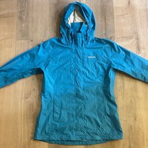 Women’s Marmot PreCip Waterproof Rain Jacket | Electric Cyan Blue